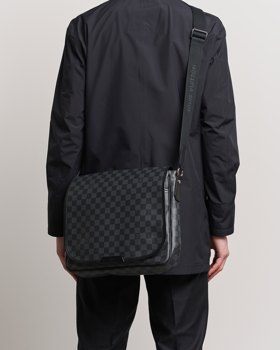 Mies |  | Louis Vuitton Pre-Owned | Daniel MM Satchel Leather Bag Damier Graphite