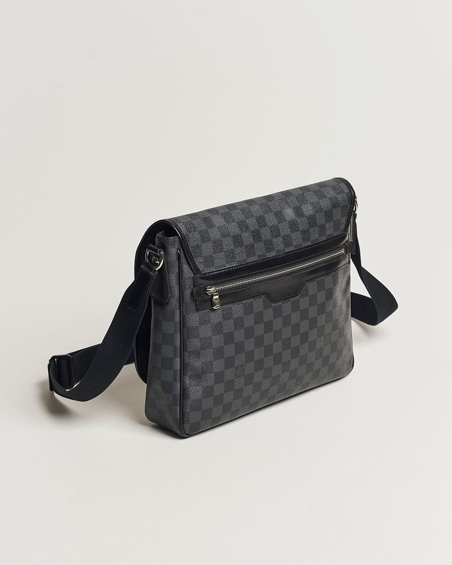 Mies | Louis Vuitton Pre-Owned Daniel MM Satchel Leather Bag Damier Graphite | Louis Vuitton Pre-Owned | Daniel MM Satchel Leather Bag Damier Graphite