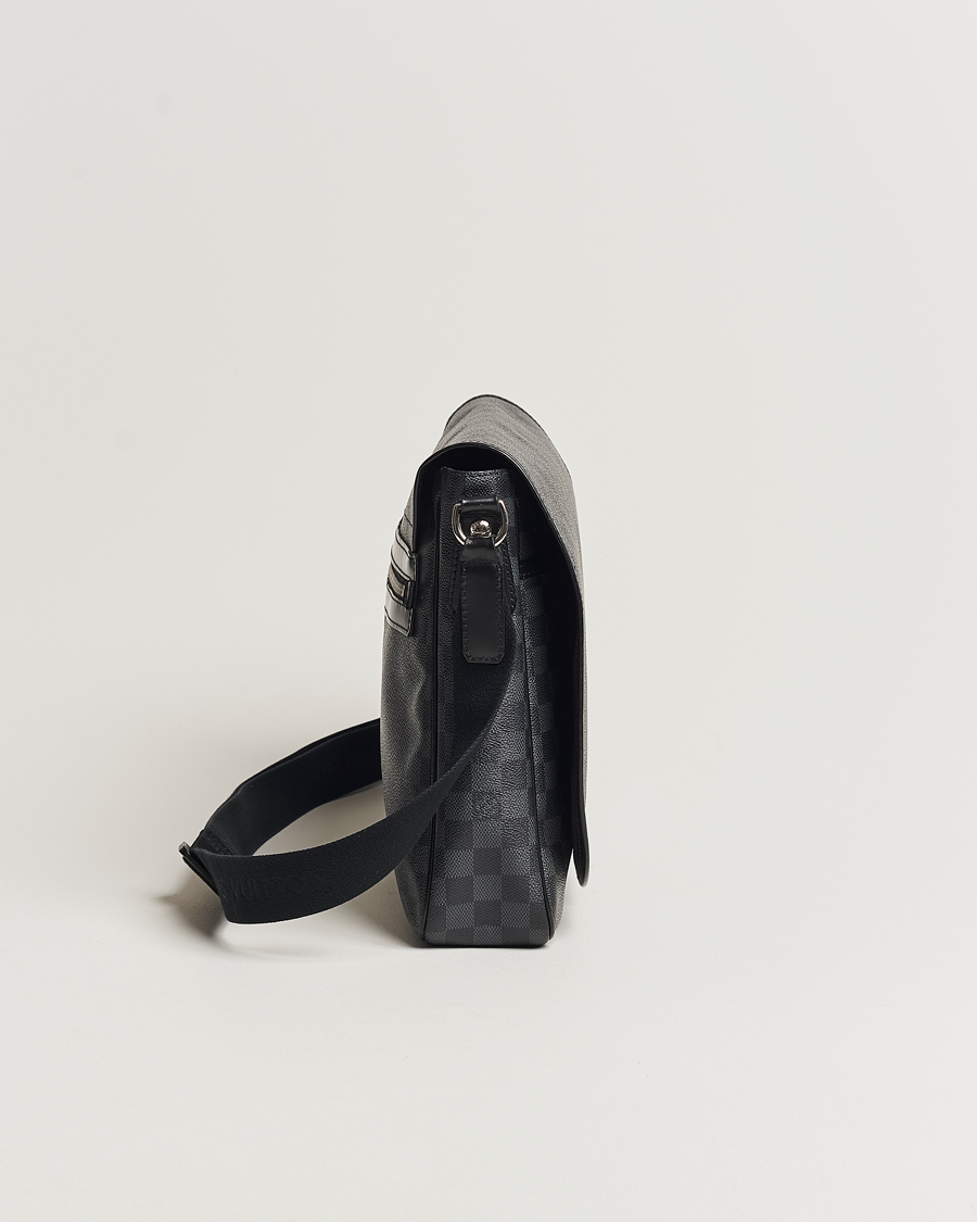 Mies | Louis Vuitton Pre-Owned Daniel MM Satchel Leather Bag Damier Graphite | Louis Vuitton Pre-Owned | Daniel MM Satchel Leather Bag Damier Graphite