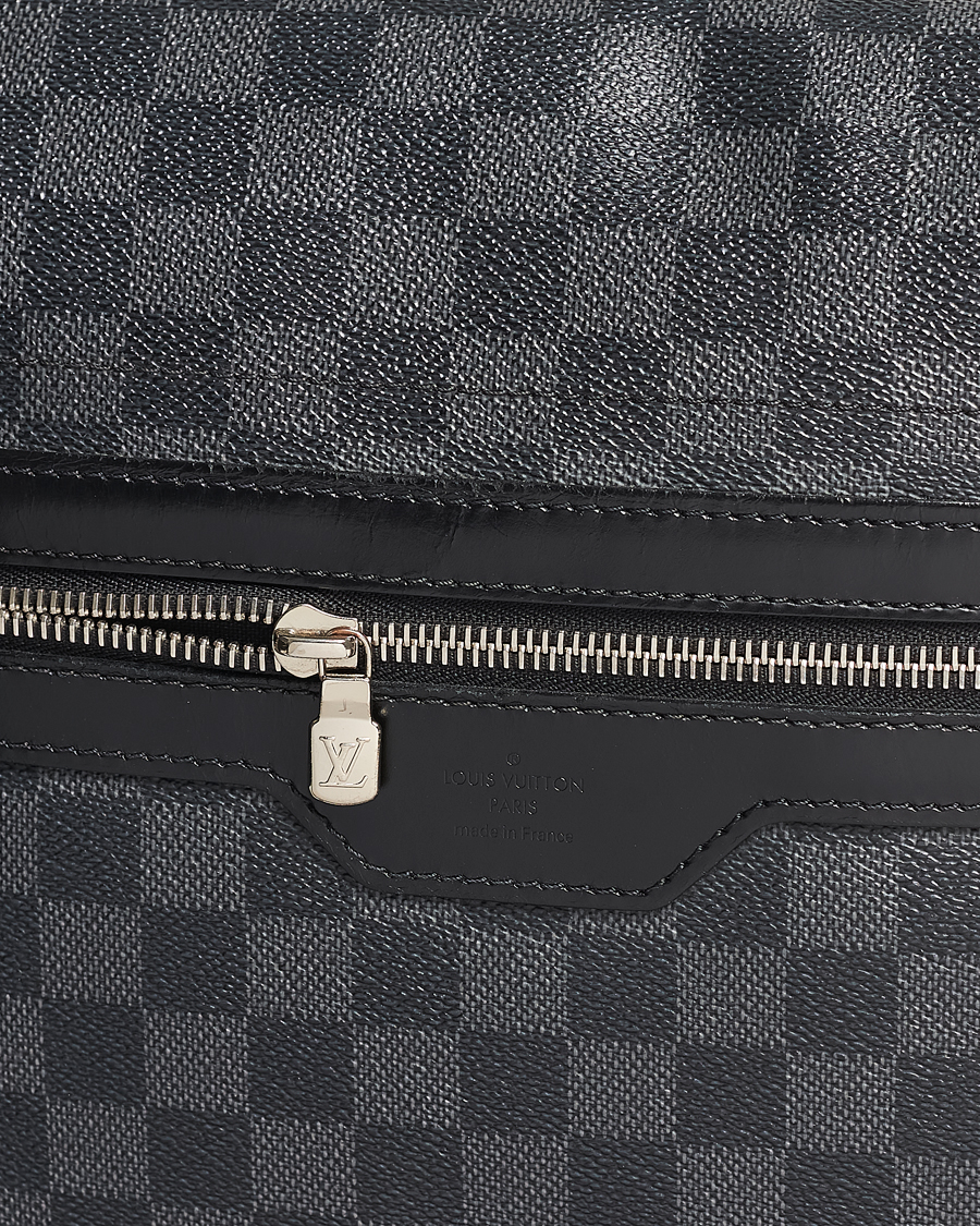 Mies | Louis Vuitton Pre-Owned Daniel MM Satchel Leather Bag Damier Graphite | Louis Vuitton Pre-Owned | Daniel MM Satchel Leather Bag Damier Graphite