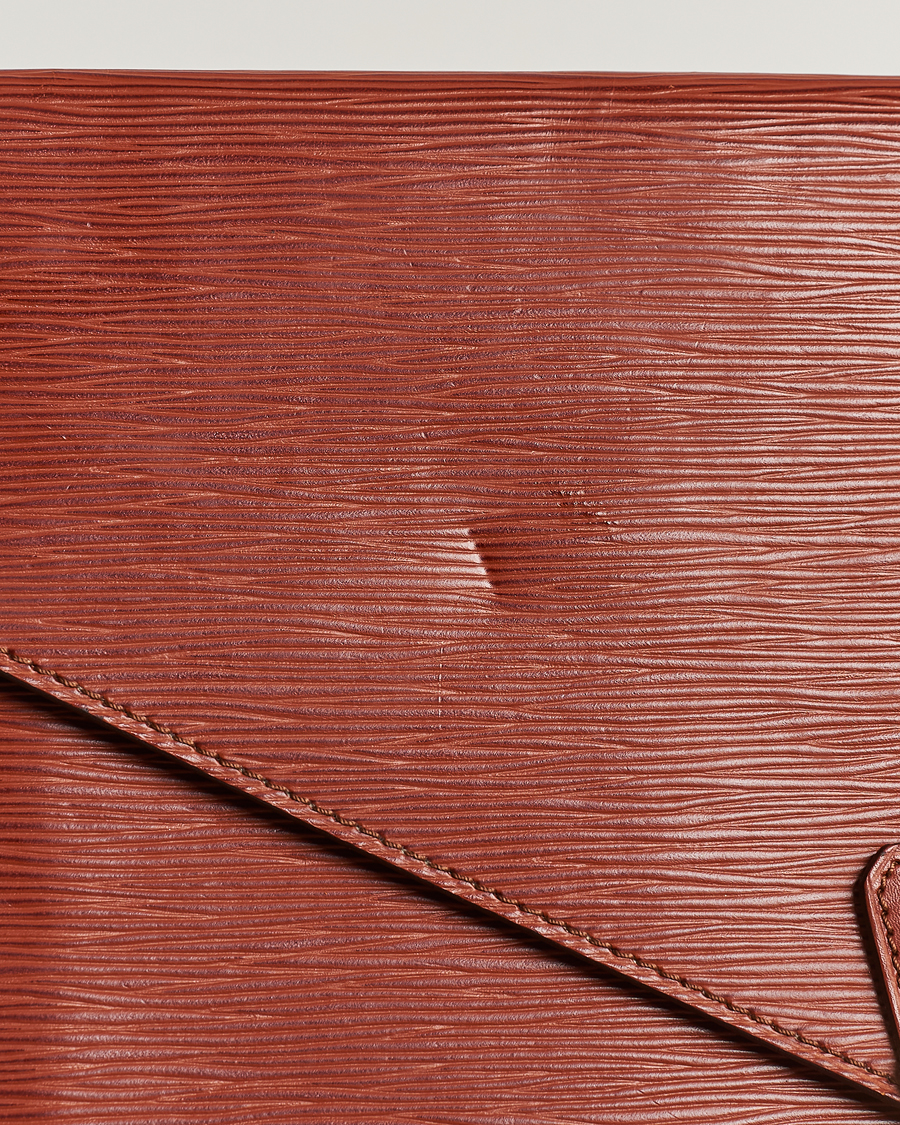 Mies | Louis Vuitton Pre-Owned Senateur Epi Leather Document Case Brown | Louis Vuitton Pre-Owned | Senateur Epi Leather Document Case Brown