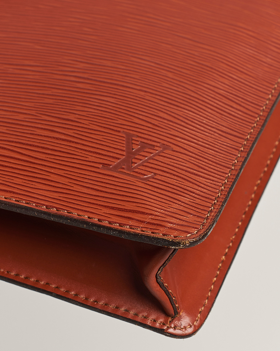 Mies | Louis Vuitton Pre-Owned Senateur Epi Leather Document Case Brown | Louis Vuitton Pre-Owned | Senateur Epi Leather Document Case Brown
