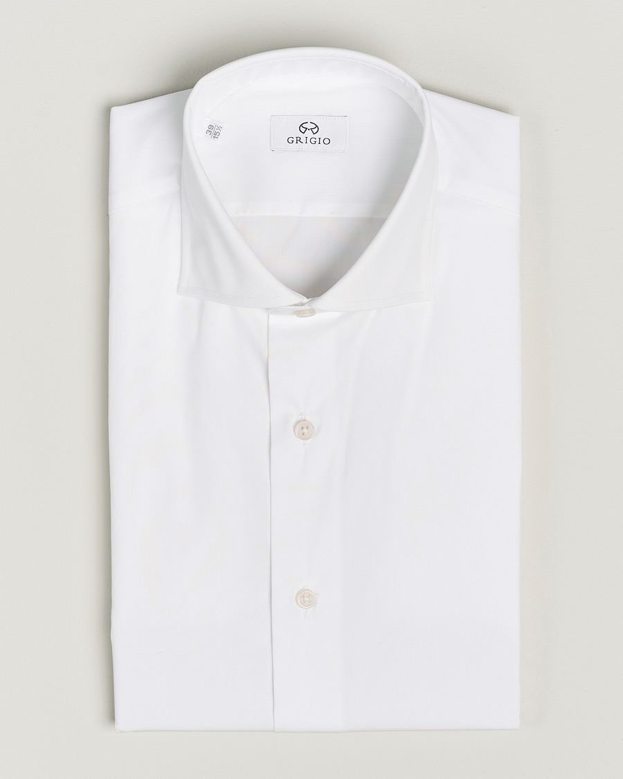 Mies | Kauluspaidat | Grigio | Comfort Stretch Dress Shirt White