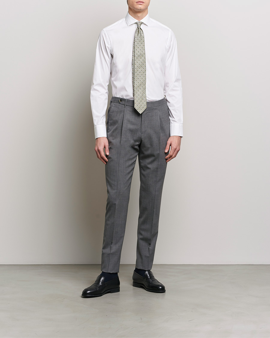 Mies | Kauluspaidat | Grigio | Comfort Stretch Dress Shirt White
