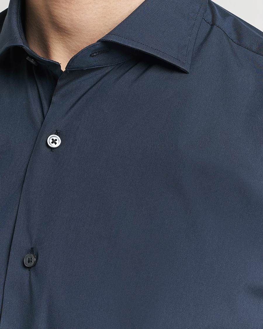 Mies | Kauluspaidat | Grigio | Comfort Stretch Dress Shirt Navy