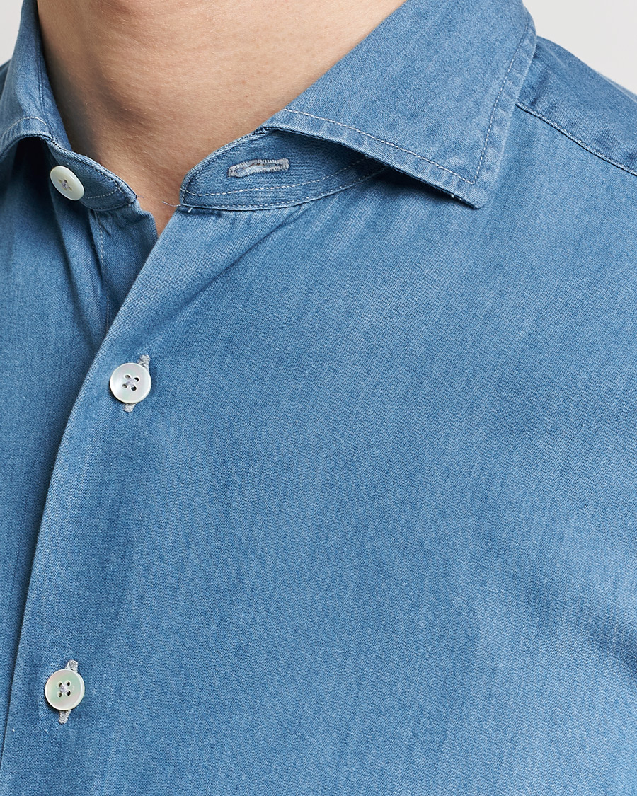 Mies | Kauluspaidat | Grigio | Denim Shirt Medium Blue
