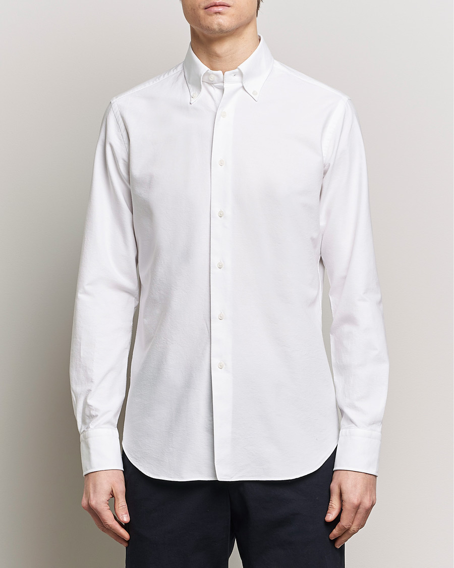 Herr | Oxfordskjortor | Grigio | Oxford Button Down Shirt White