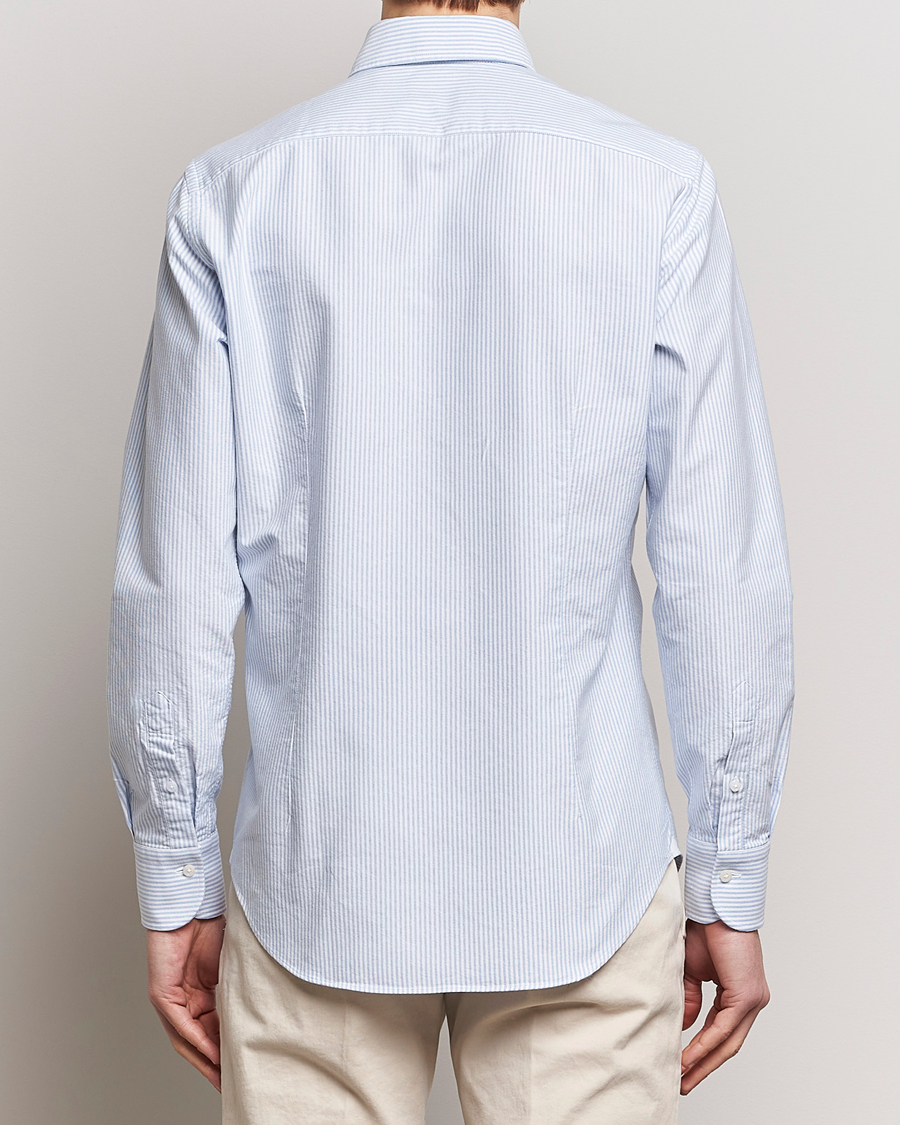 Mies | Kauluspaidat | Grigio | Oxford Button Down Shirt Light Blue Stripe