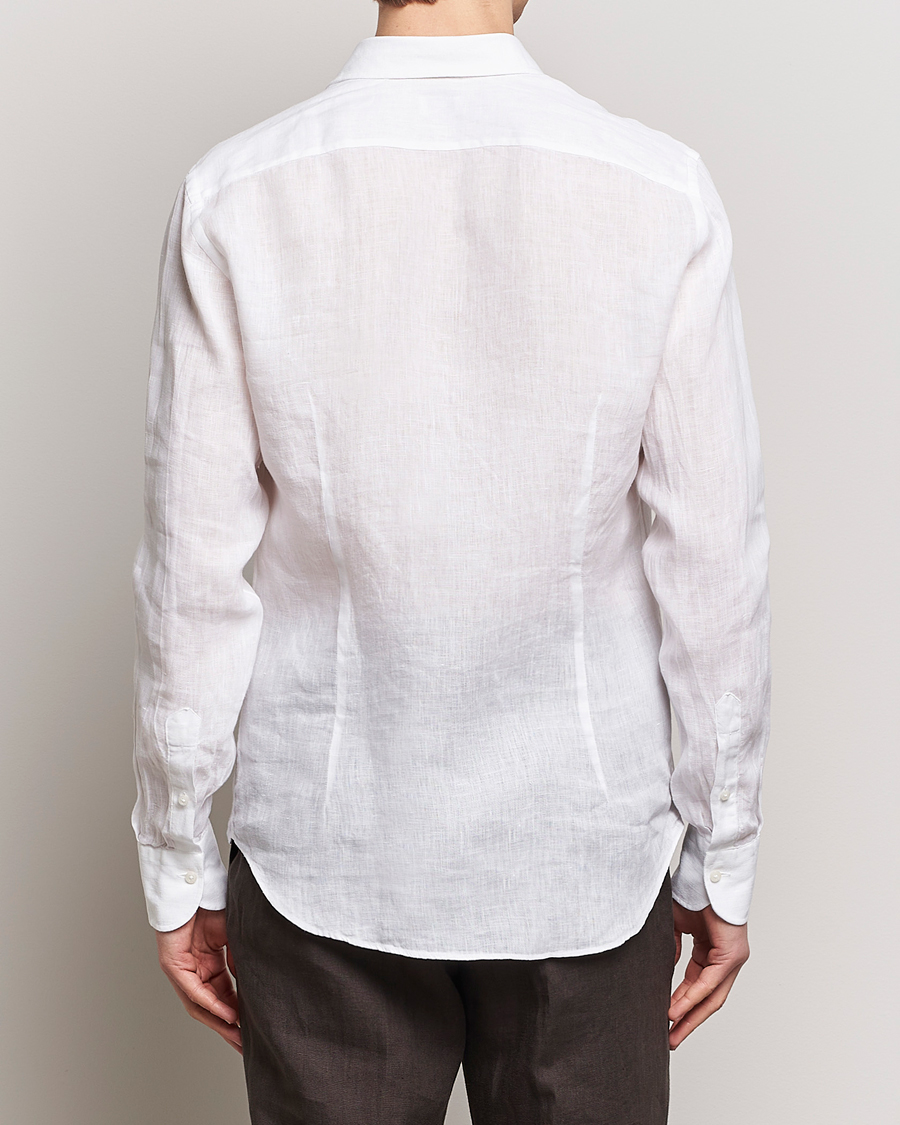 Mies | Kauluspaidat | Grigio | Linen Casual Shirt White