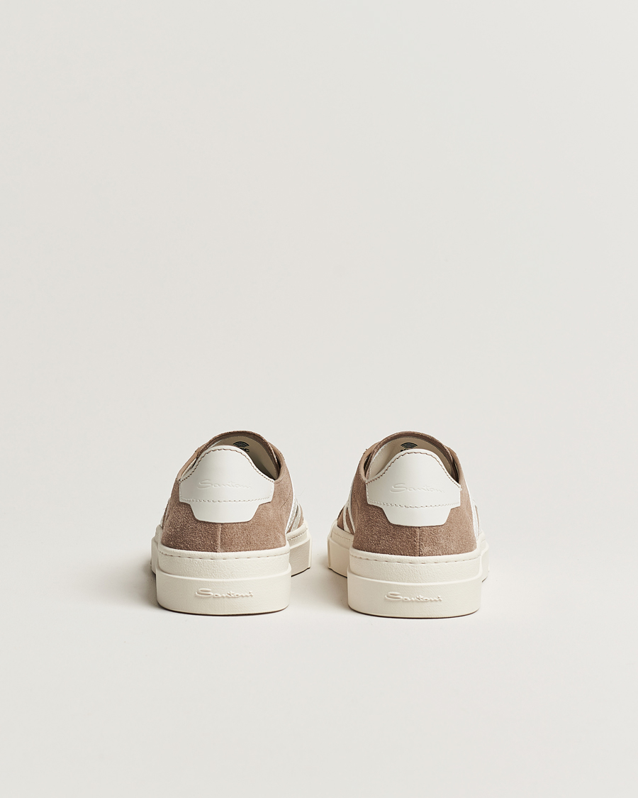 Mies | Santoni Double Buckle Sneakers Grey Suede | Santoni | Double Buckle Sneakers Grey Suede