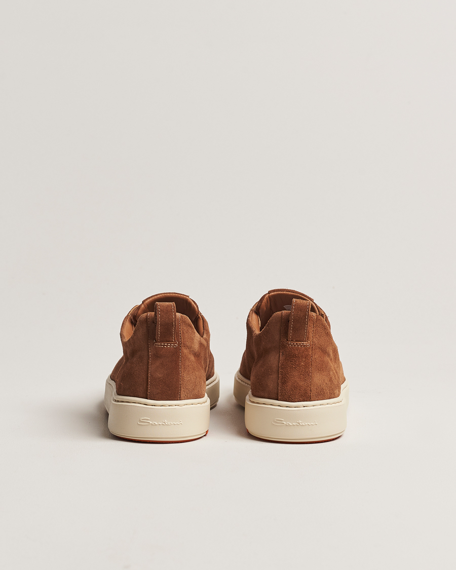 Mies | Santoni Cleanic No Lace Sneakers Brown Suede | Santoni | Cleanic No Lace Sneakers Brown Suede