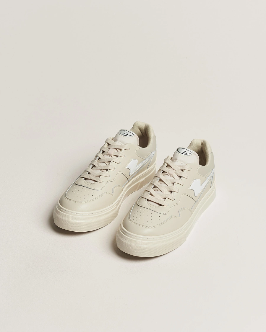 Herr |  | Stepney Workers Club | Pearl S-Strike Leather Sneaker Ecru/White