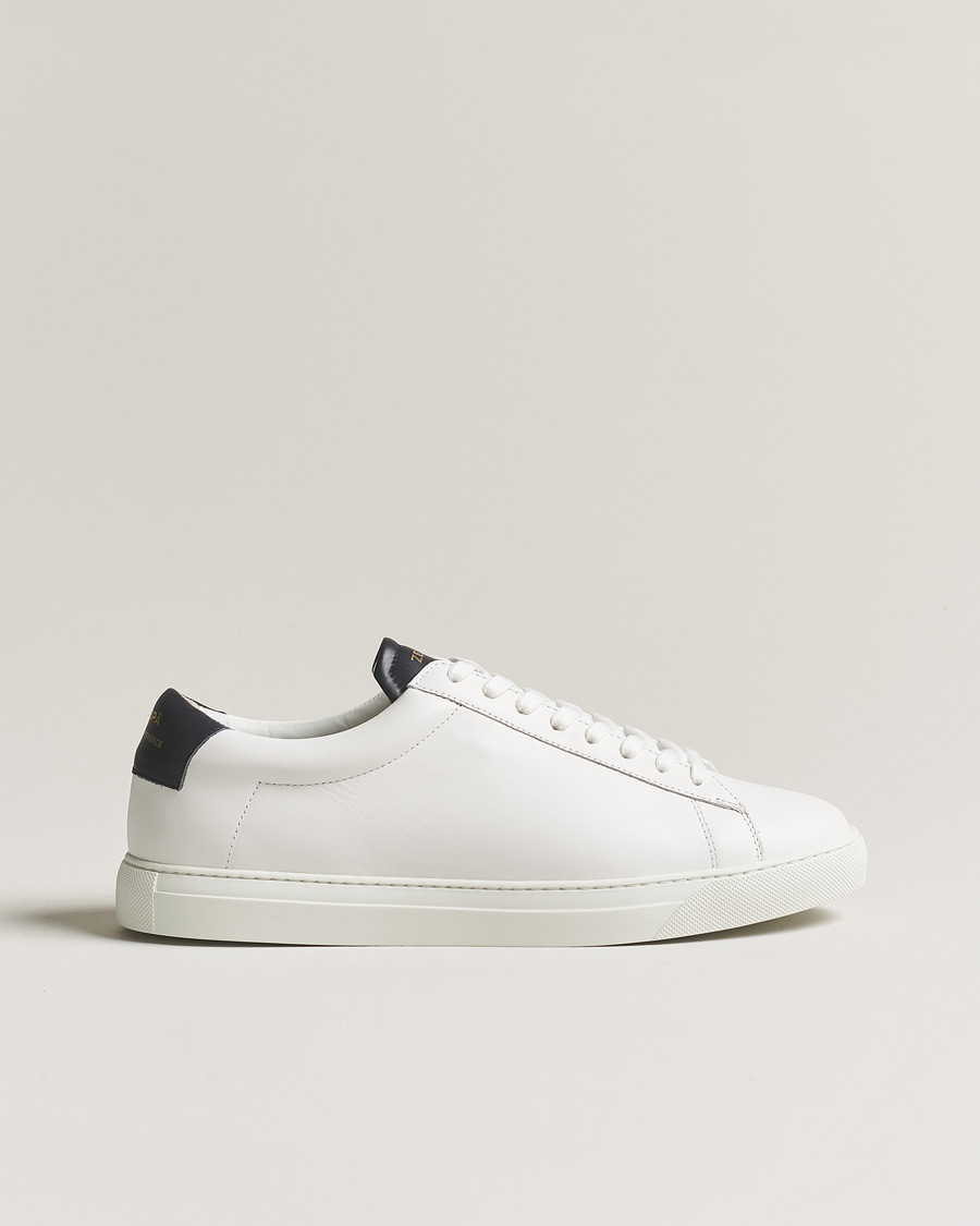 Mies | Zespà ZSP4 Nappa Leather Sneakers White/Navy | Zespà | ZSP4 Nappa Leather Sneakers White/Navy