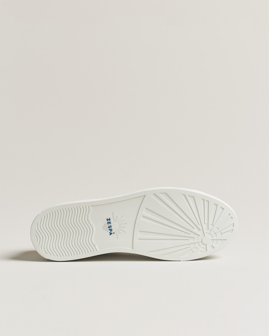 Mies | Zespà ZSP4 Nappa Leather Sneakers White/Yellow | Zespà | ZSP4 Nappa Leather Sneakers White/Yellow