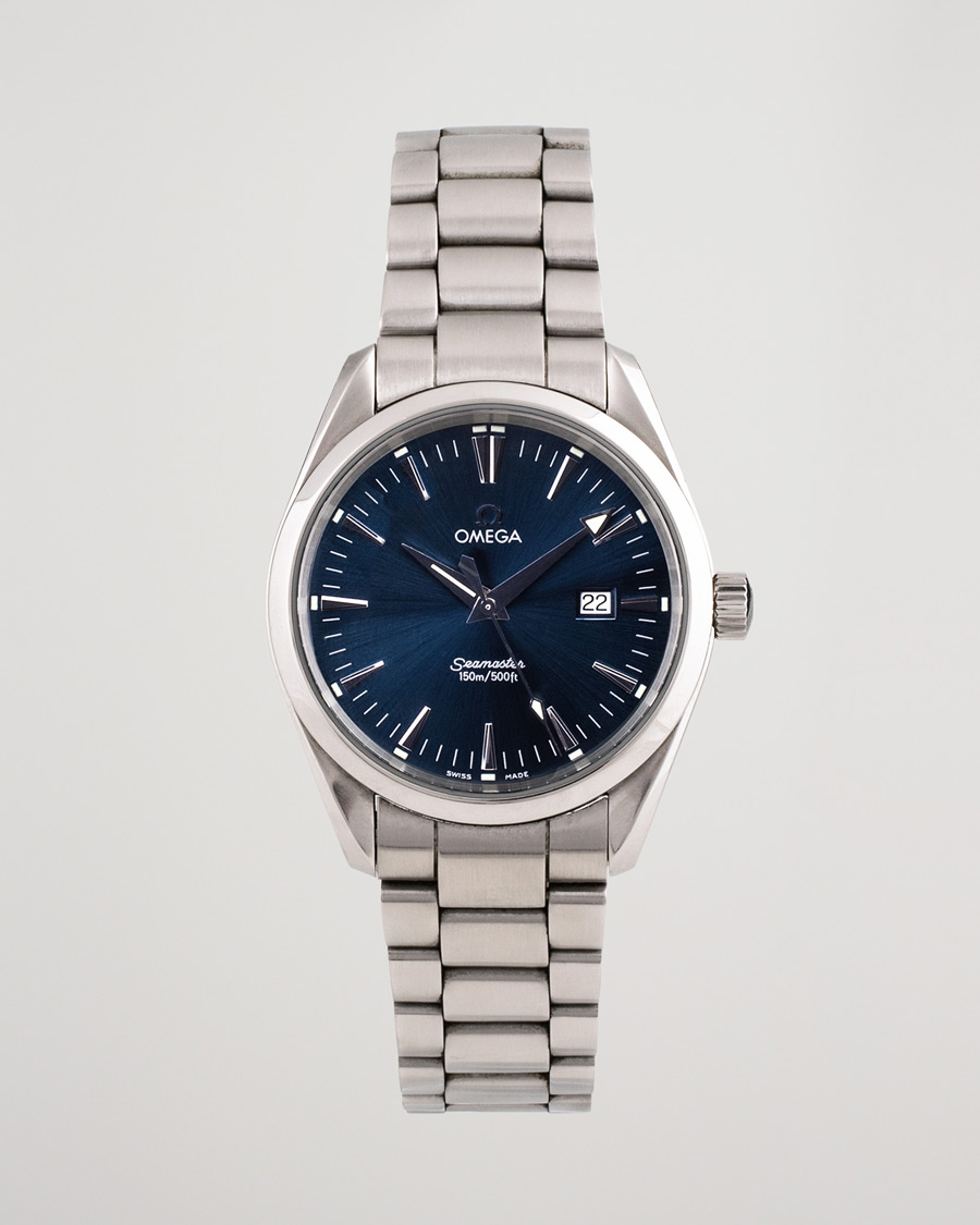 Mies | Omega Pre-Owned Seamaster Aqua Terra 2517.80.00 Steel Blue Silver | Omega Pre-Owned | Seamaster Aqua Terra 2517.80.00 Steel Blue Silver