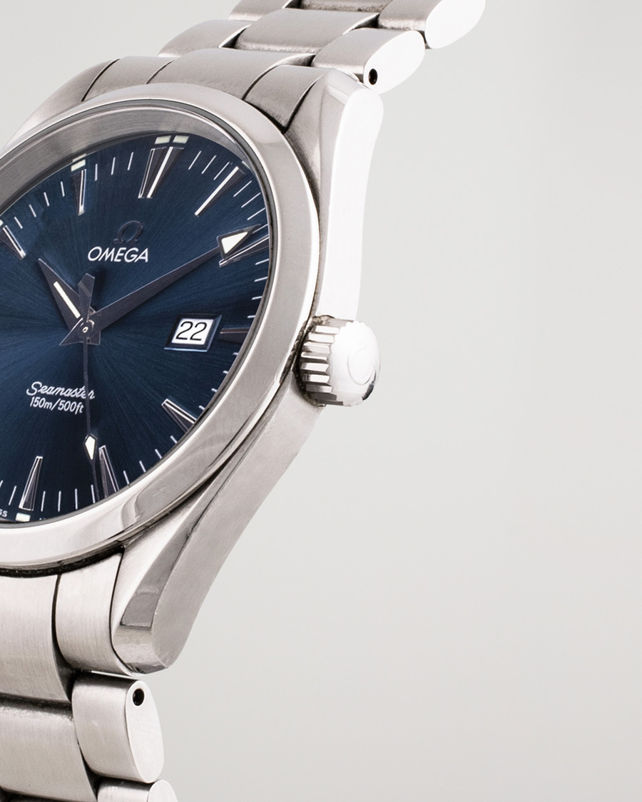 Mies | Omega Pre-Owned Seamaster Aqua Terra 2517.80.00 Steel Blue Silver | Omega Pre-Owned | Seamaster Aqua Terra 2517.80.00 Steel Blue Silver