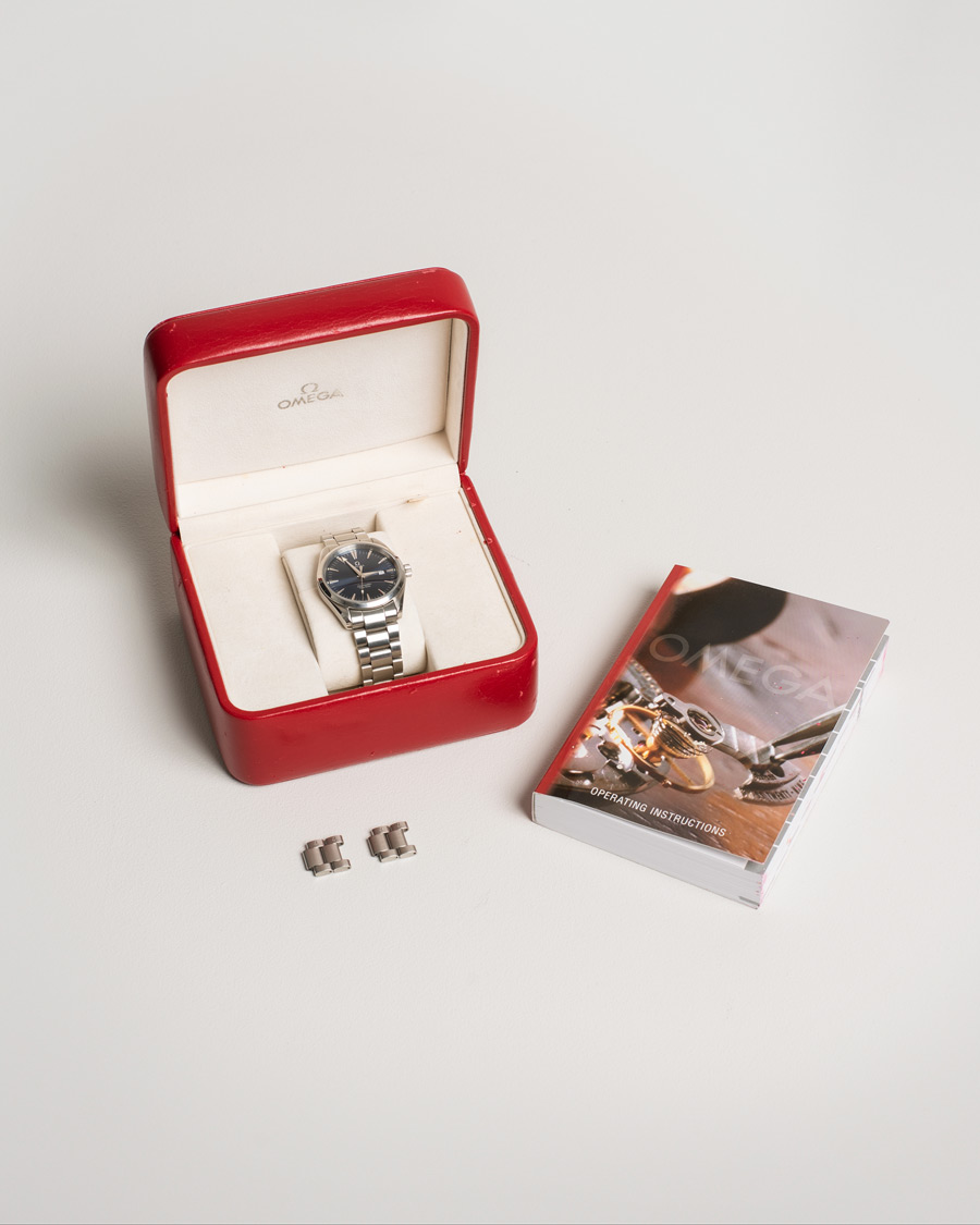 Mies | Omega Pre-Owned Seamaster Aqua Terra 2517.80.00 Steel Blue Silver | Omega Pre-Owned | Seamaster Aqua Terra 2517.80.00 Steel Blue Silver