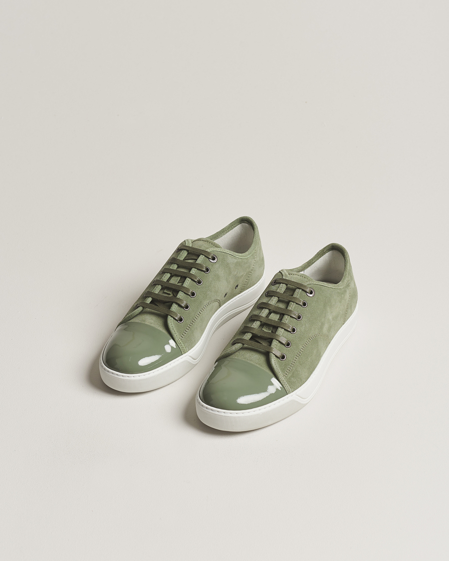 Mies |  | Lanvin | Patent Cap Toe Sneaker Green