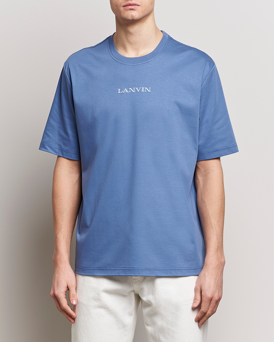 Mies | T-paidat | Lanvin | Embroidered Logo T-Shirt Cornflower