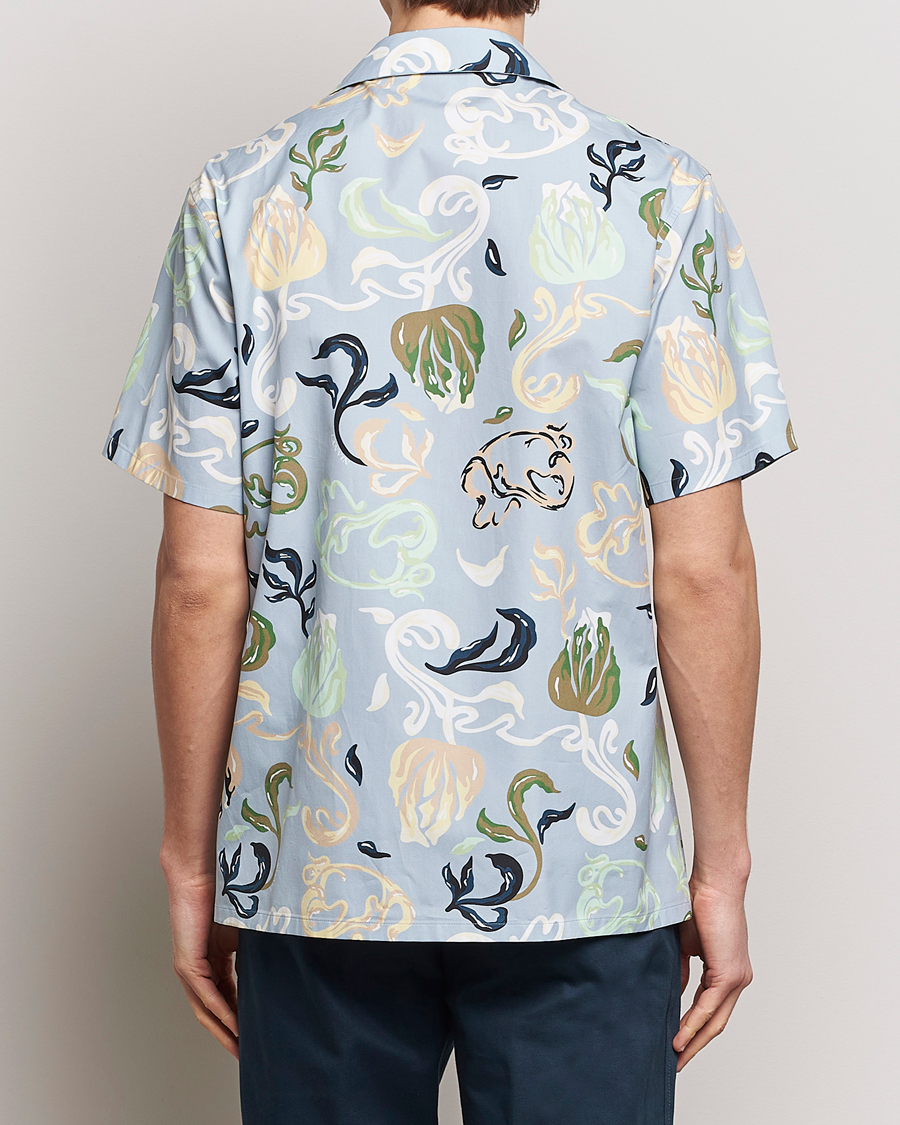 Mies | Kauluspaidat | Lanvin | Printed Bowling Shirt Azur