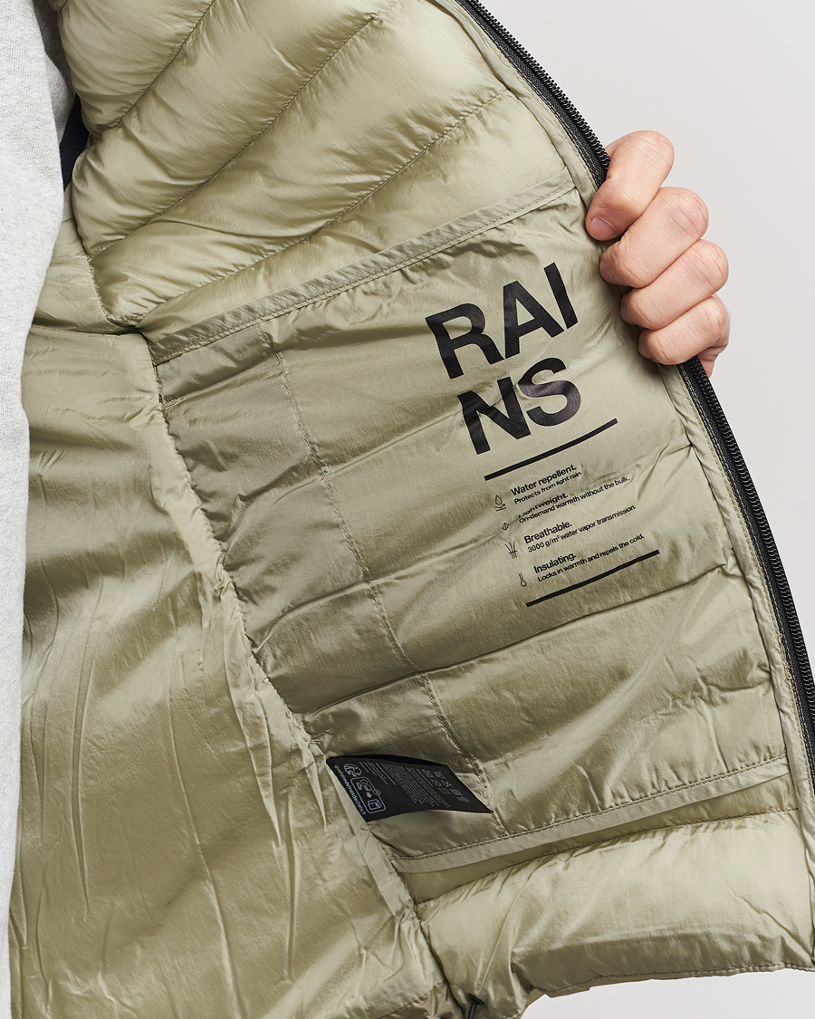 Mies | Takit | RAINS | Kaunas Hybrid Hooded Vest Earth