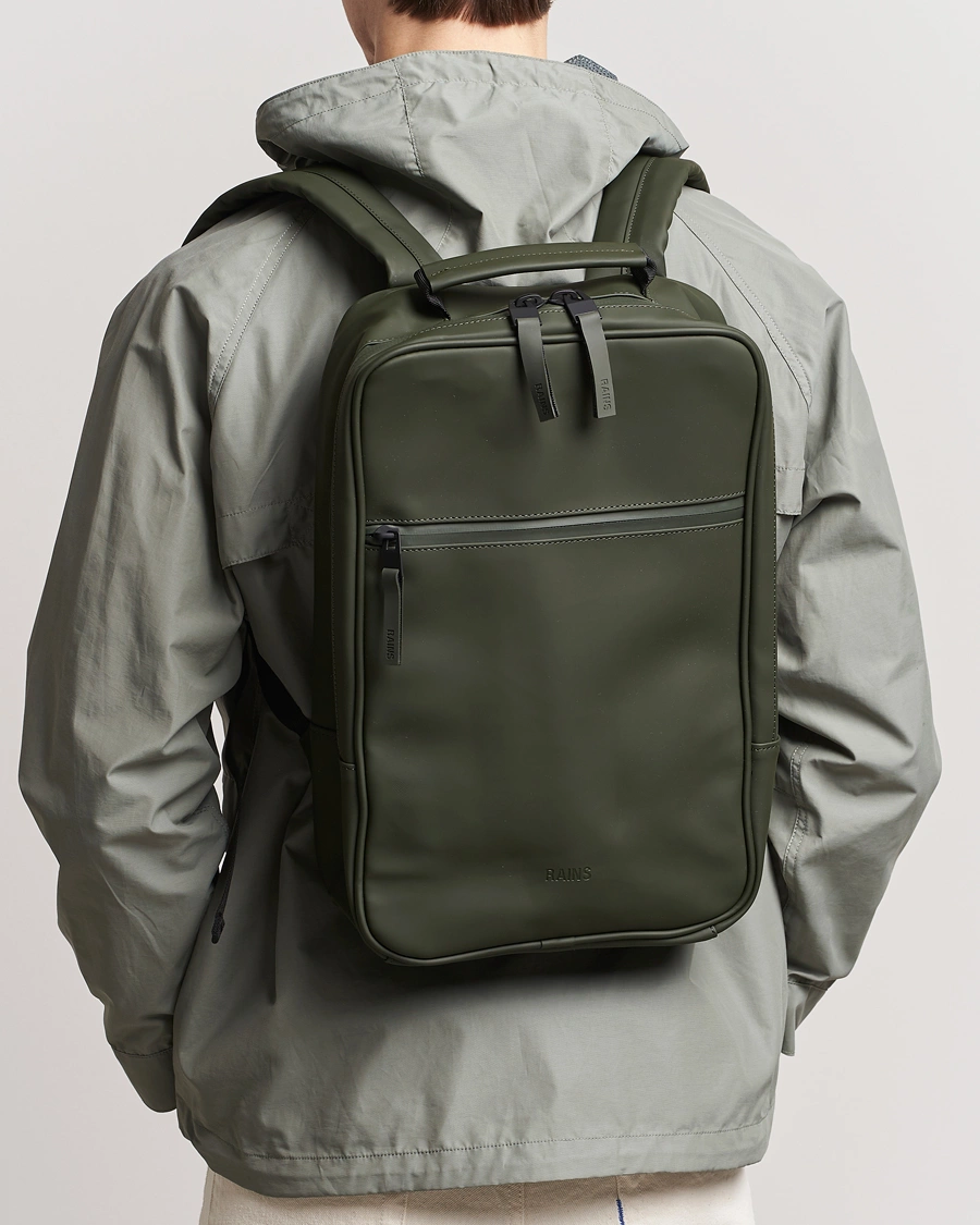 Mies |  | RAINS | Book Backpack Green