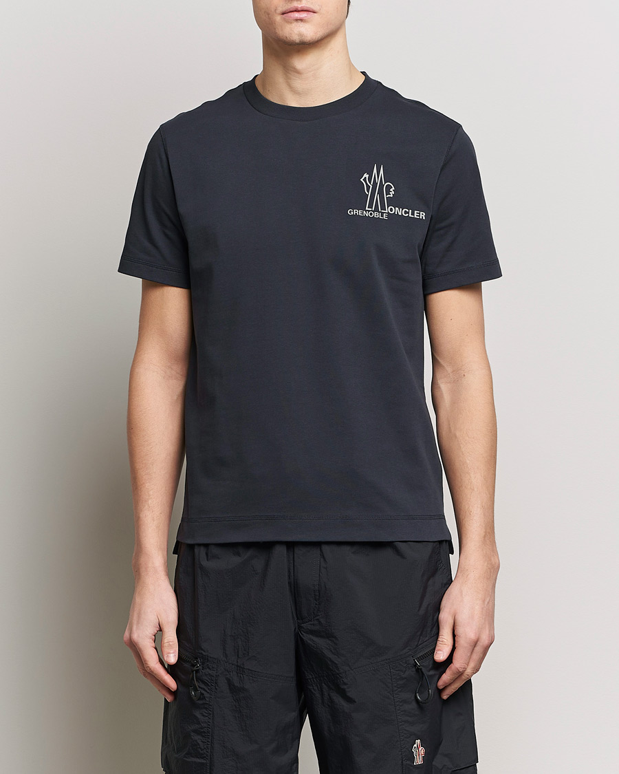 Mies |  | Moncler Grenoble | Short Sleeve T-Shirt Navy
