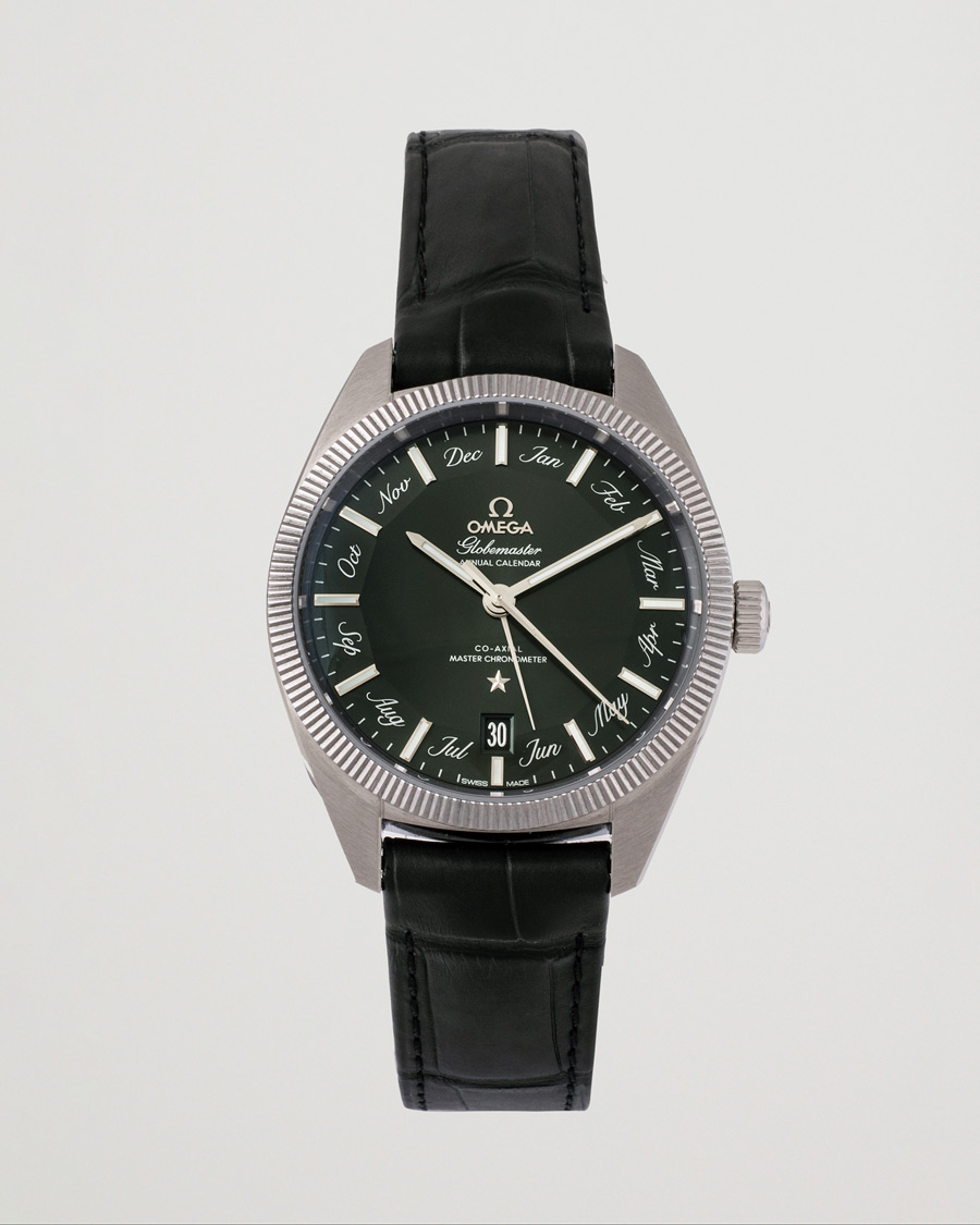 Mies | Omega Pre-Owned Constellation Globemaster Green Silver | Omega Pre-Owned | Constellation Globemaster Green Silver