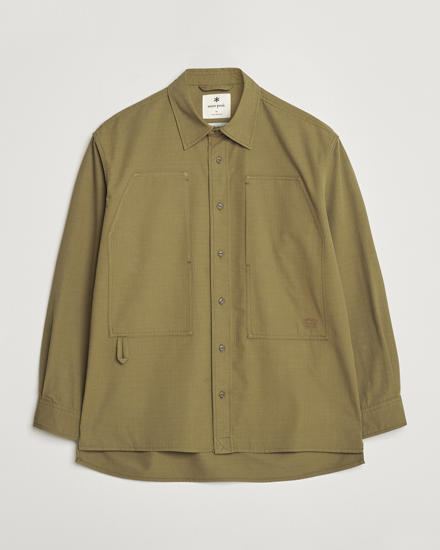 Mies | Kauluspaidat | Snow Peak | Takibi Light Ripstop Overshirt Khaki