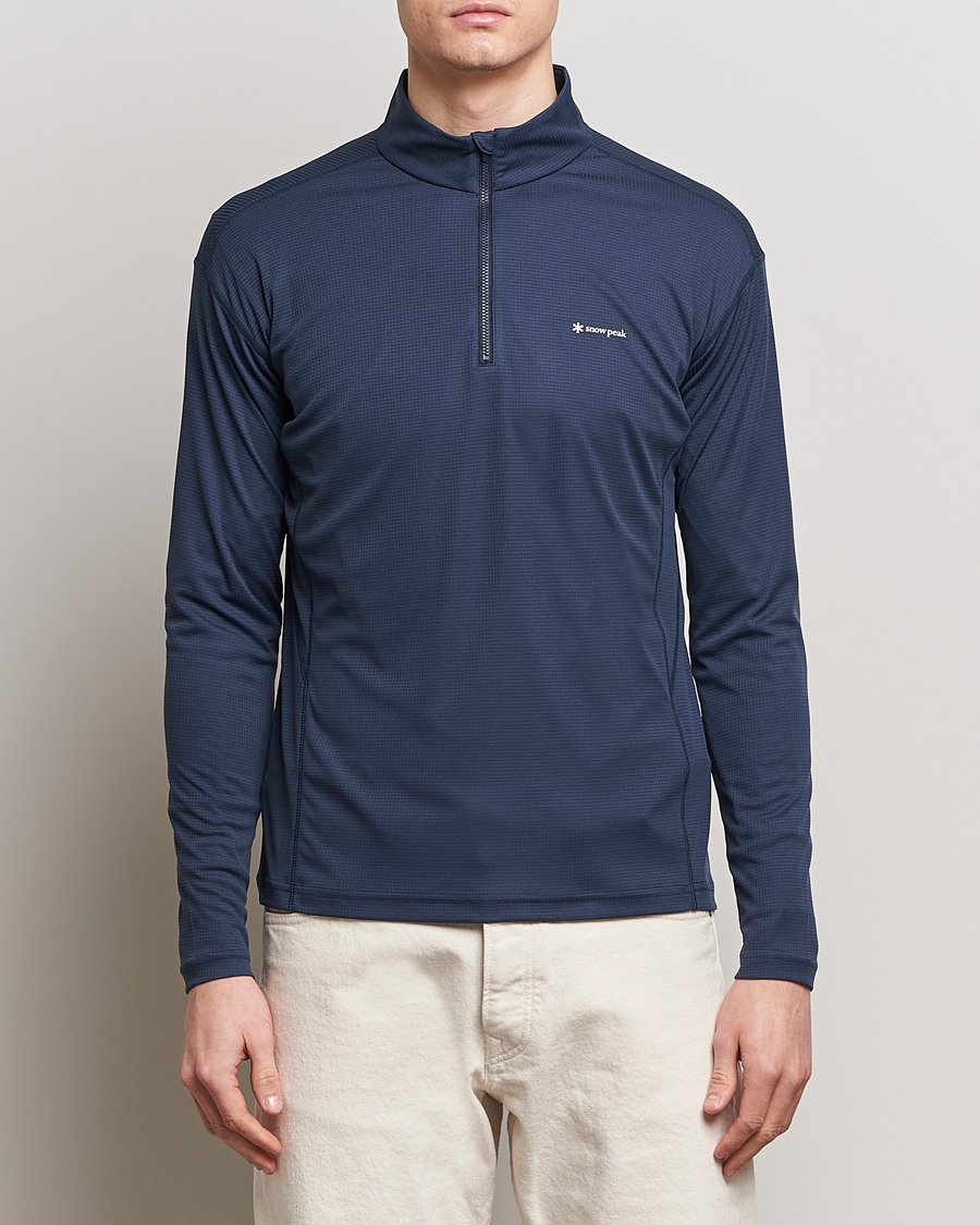 Mies | Puserot | Snow Peak | PE Power Dry Half Zip Navy