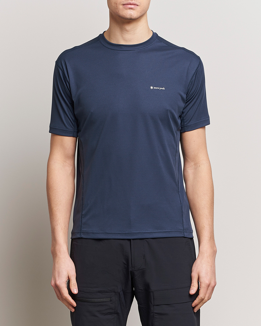 Mies | T-paidat | Snow Peak | PE Power Dry T-Shirt Navy