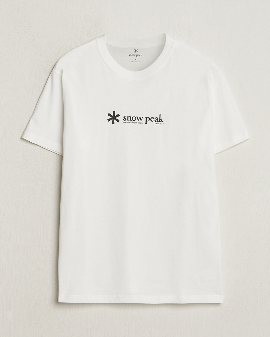 Mies | T-paidat | Snow Peak | Soft Cotton Logo T-Shirt White