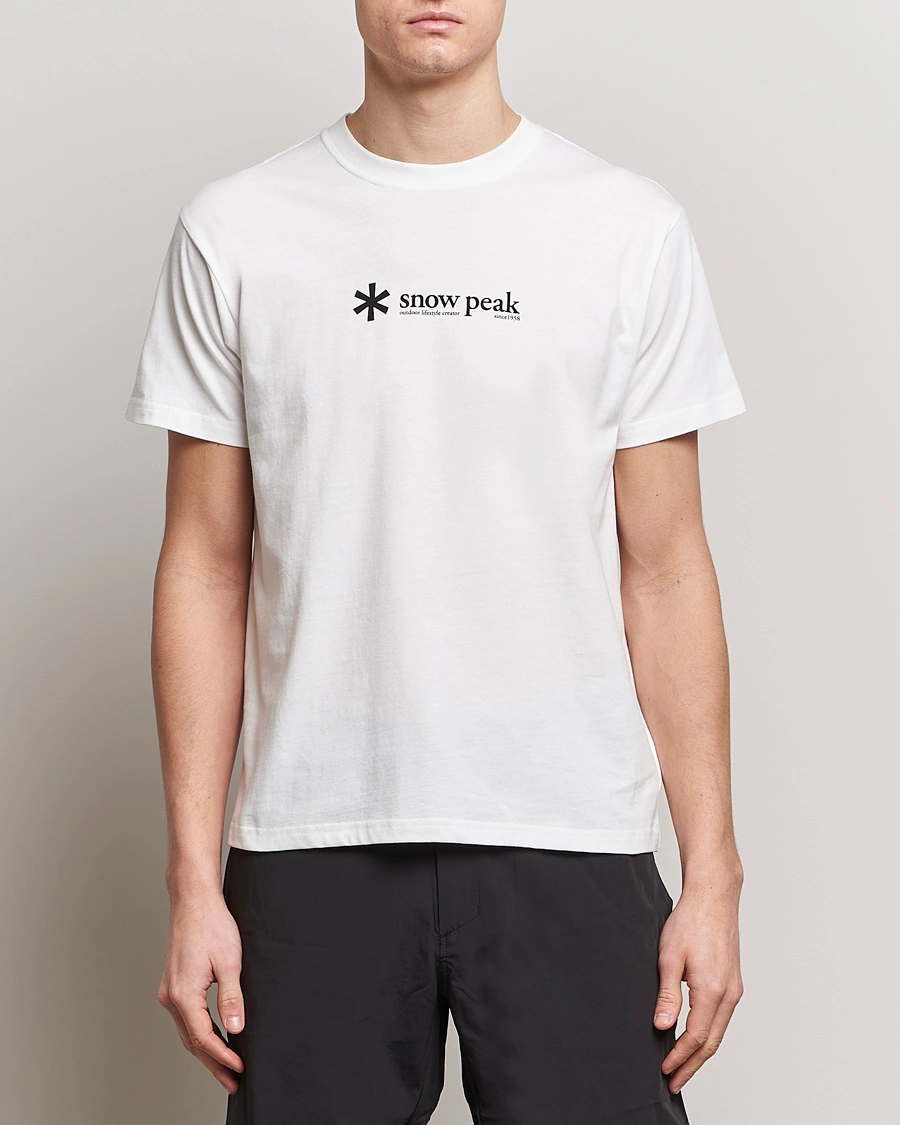 Mies | Osastot | Snow Peak | Soft Cotton Logo T-Shirt White