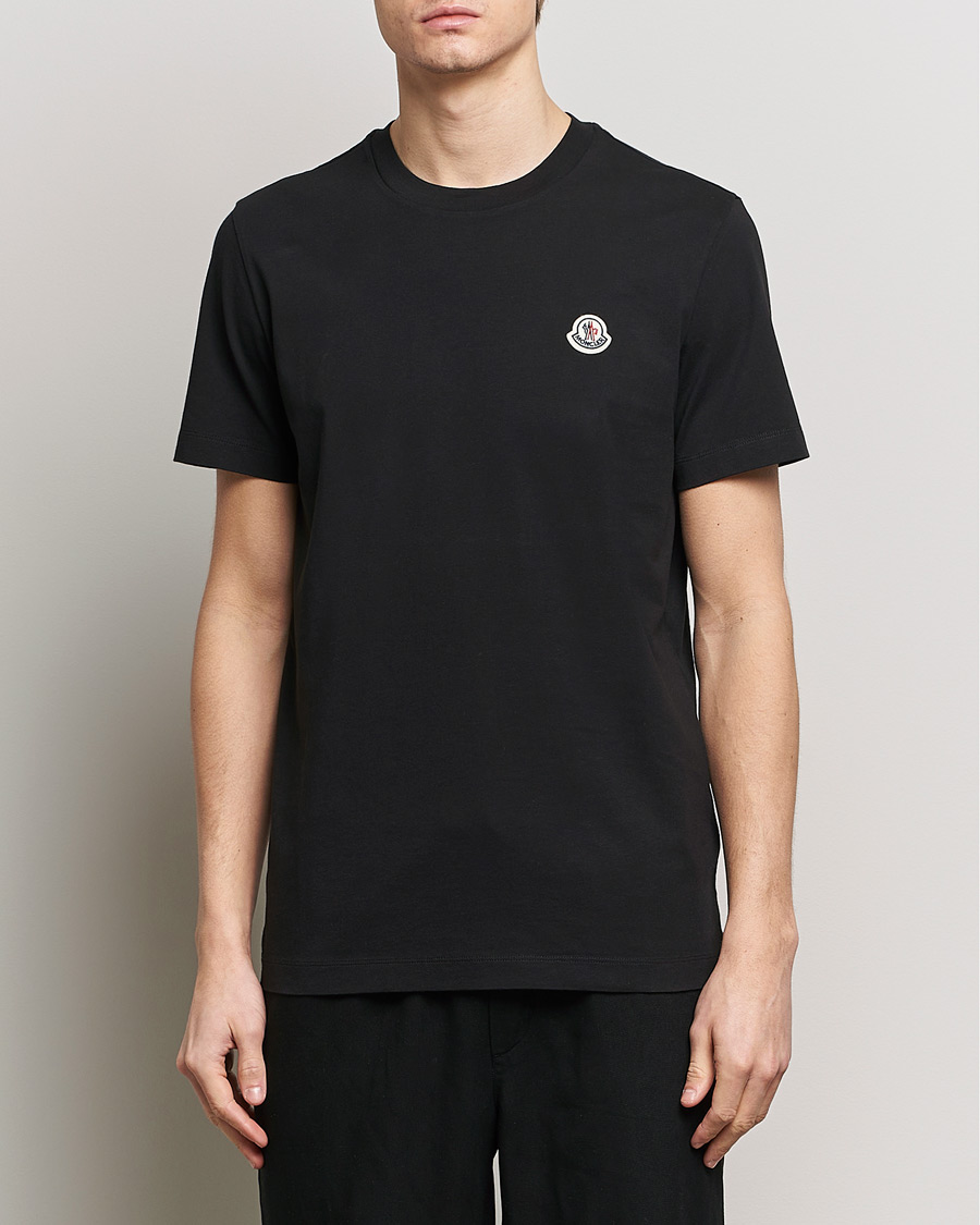 Mies | Mustat t-paidat | Moncler | 3-Pack T-Shirt Black