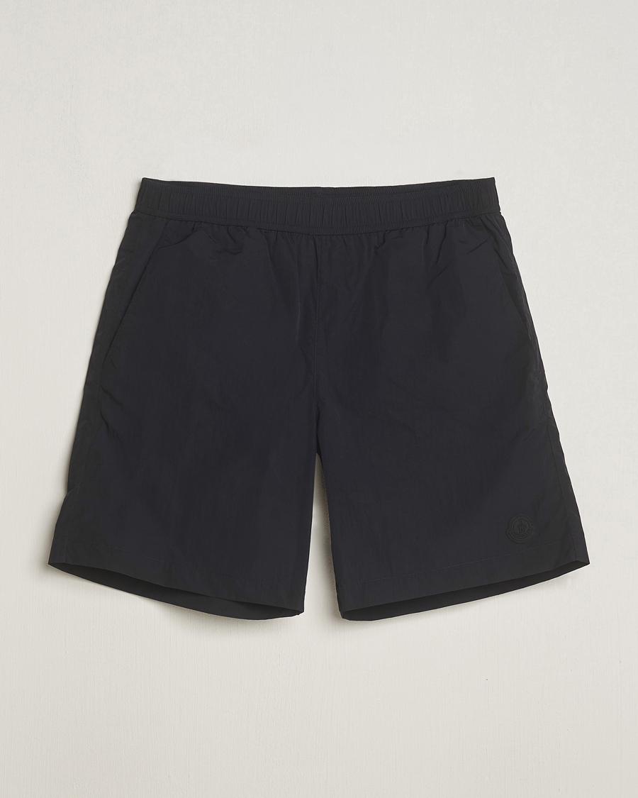 Mies | Uimahousut | Moncler | Lettering Logo Swim Shorts Black