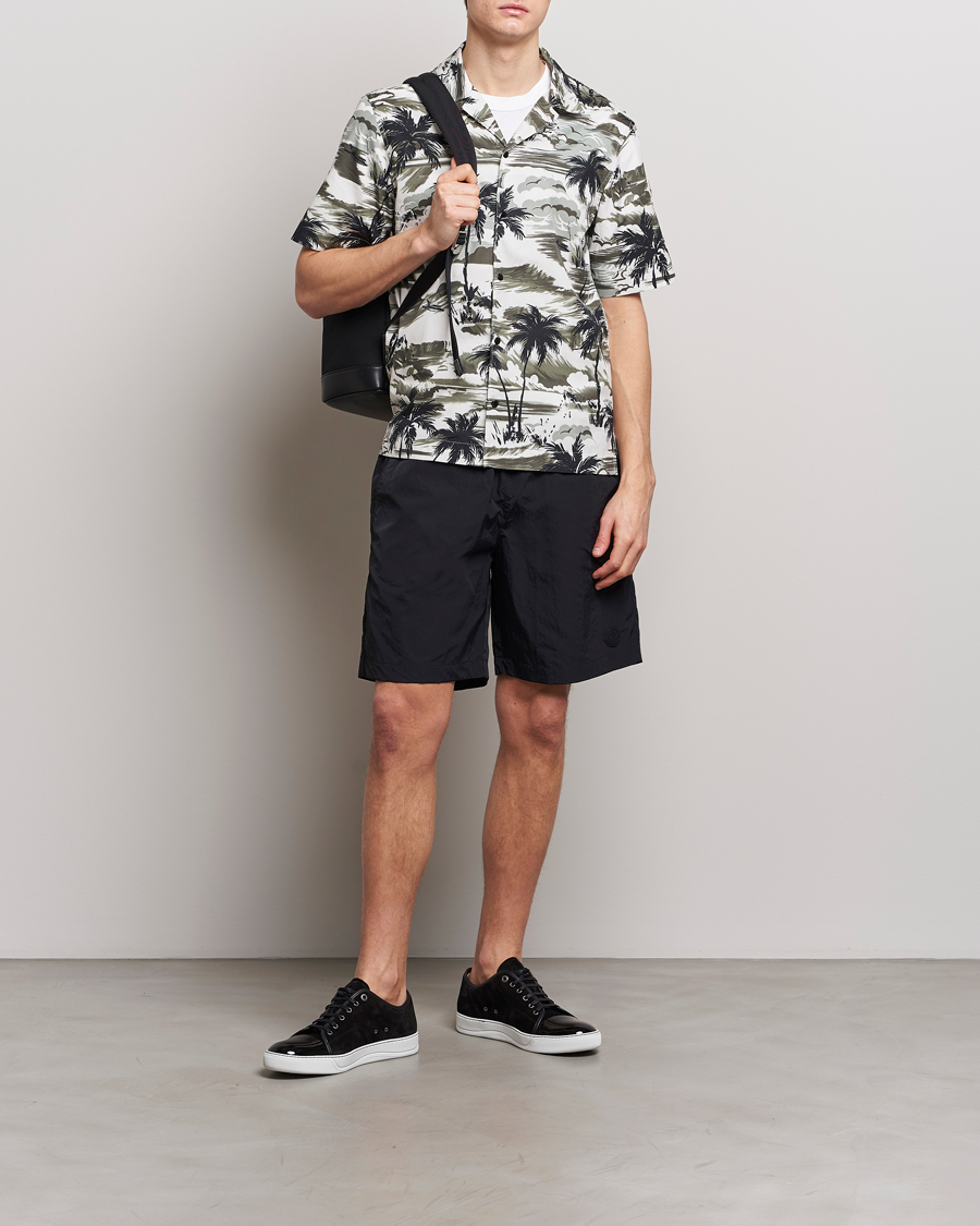 Mies | Uimahousut | Moncler | Lettering Logo Swim Shorts Black