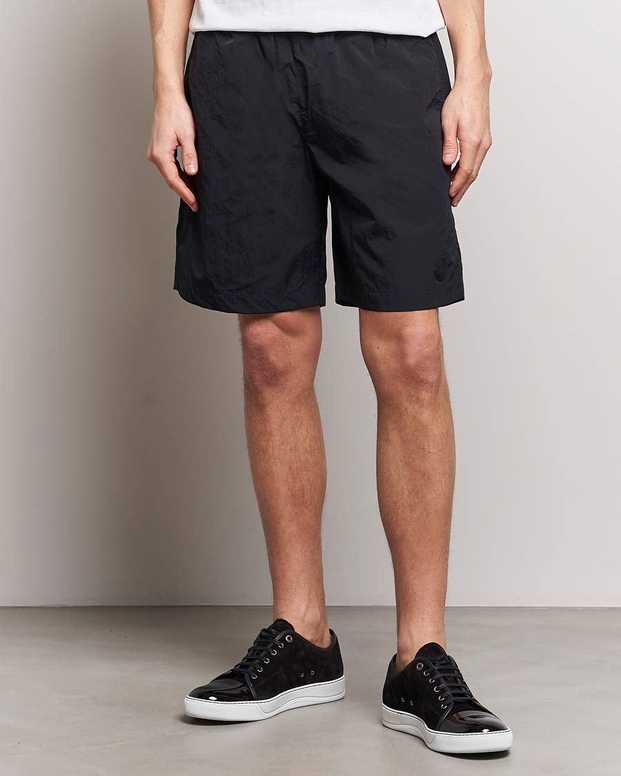 Mies | Uimahousut | Moncler | Lettering Logo Swim Shorts Black