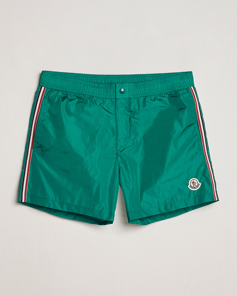 Mies | Uimahousut | Moncler | Nylon Swim Shorts Emerald Green