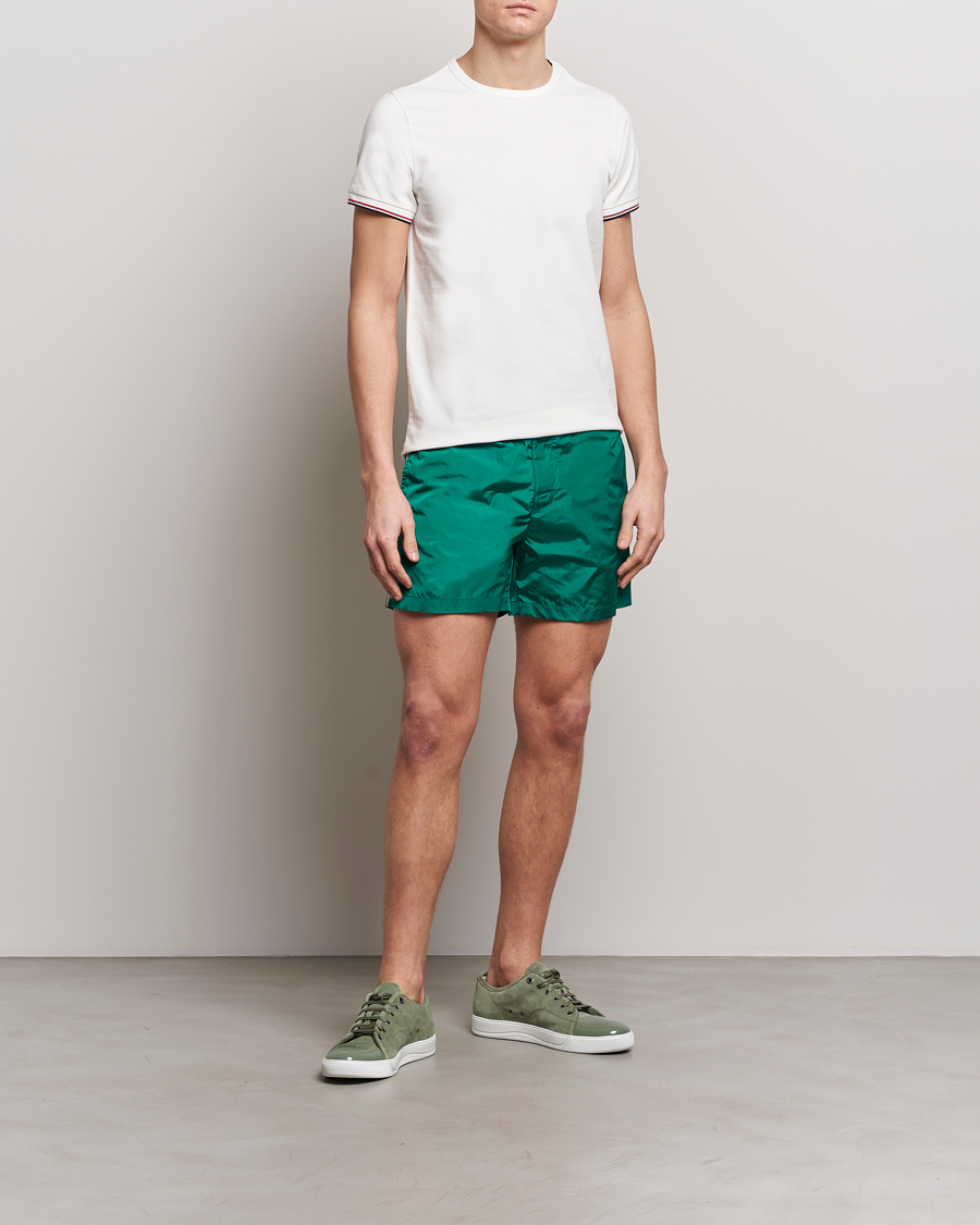 Mies | Uimahousut | Moncler | Nylon Swim Shorts Emerald Green