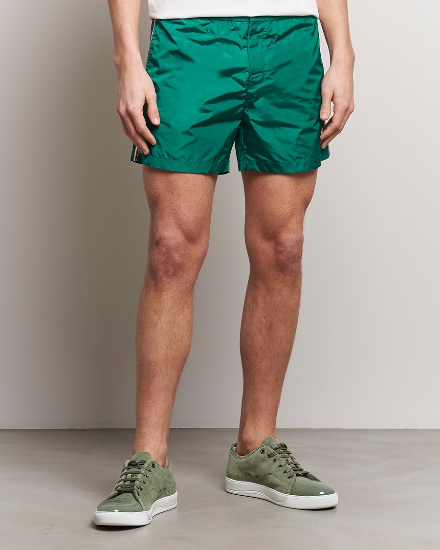 Mies | Uimahousut | Moncler | Nylon Swim Shorts Emerald Green