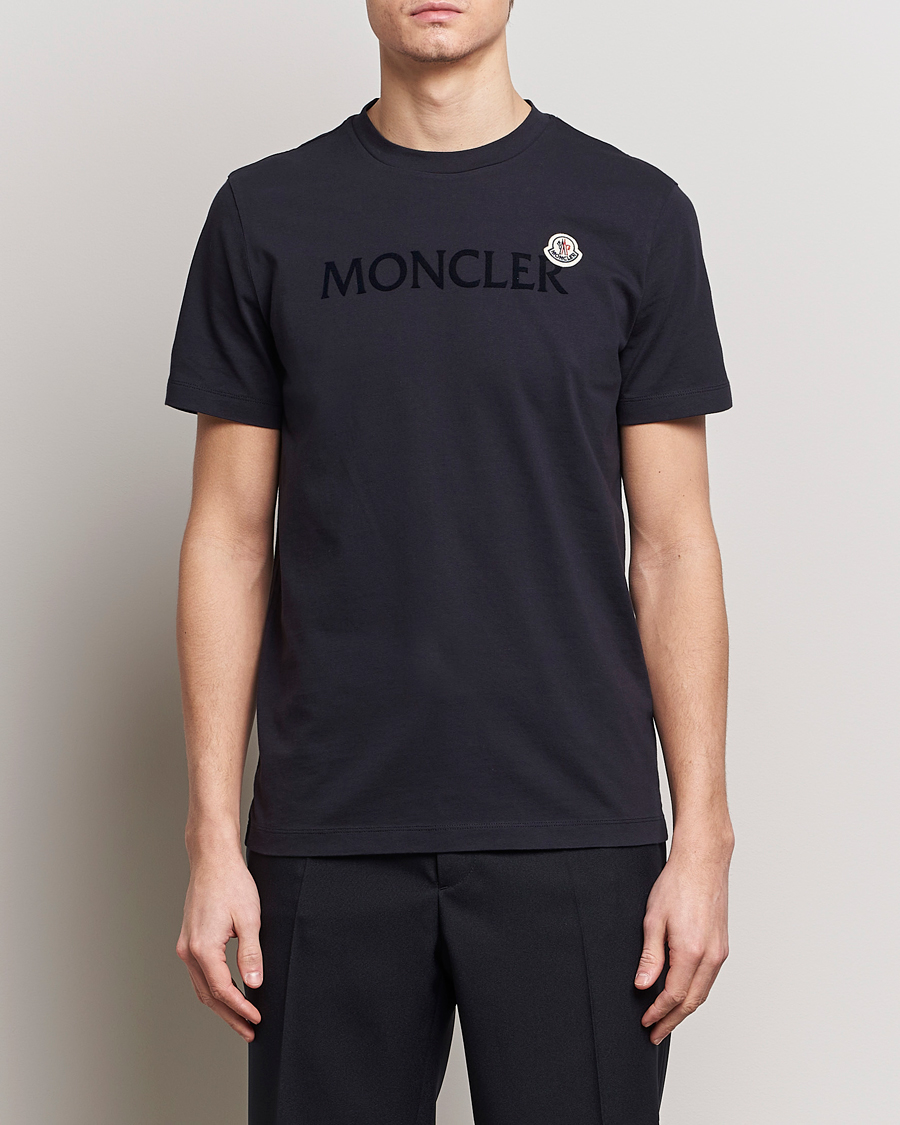 Mies | T-paidat | Moncler | Lettering Logo T-Shirt Navy