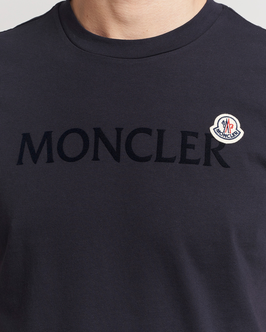 Mies | T-paidat | Moncler | Lettering Logo T-Shirt Navy