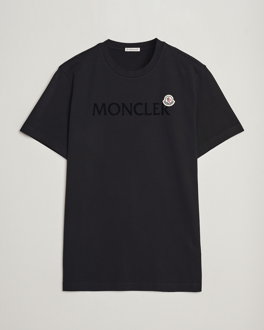 Mies | T-paidat | Moncler | Lettering Logo T-Shirt Black