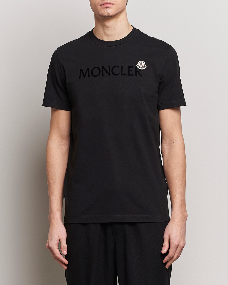 Mies |  | Moncler | Lettering Logo T-Shirt Black