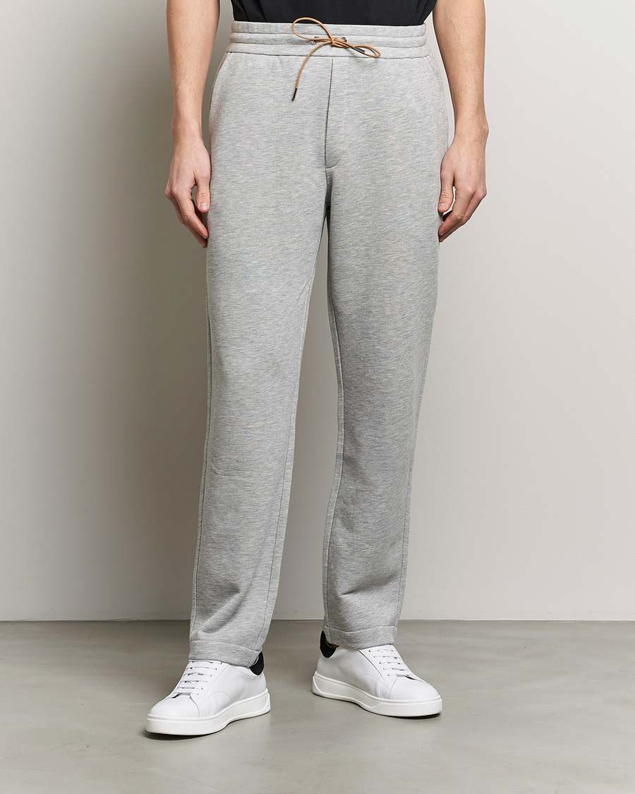 Mies | Housut | Moncler | Cotton Sweatpants Light Grey