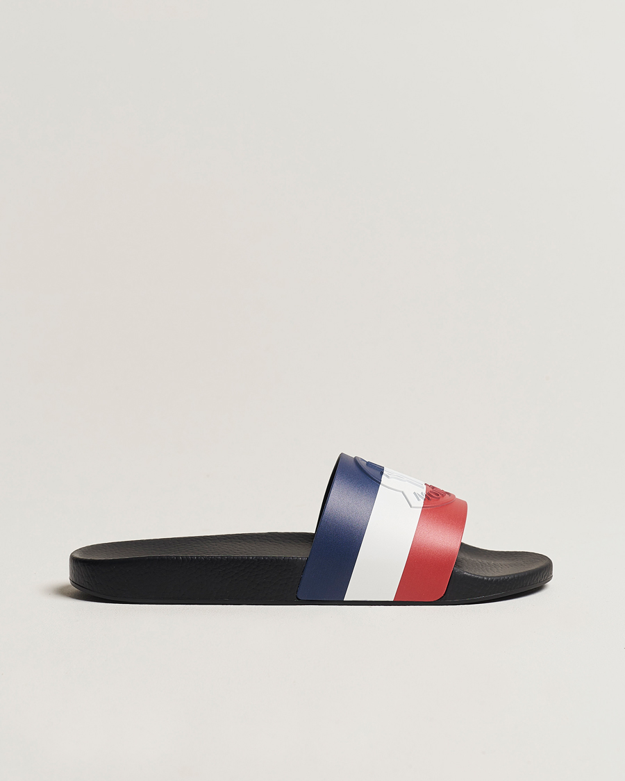 Mies | Moncler Basile Slides Black | Moncler | Basile Slides Black