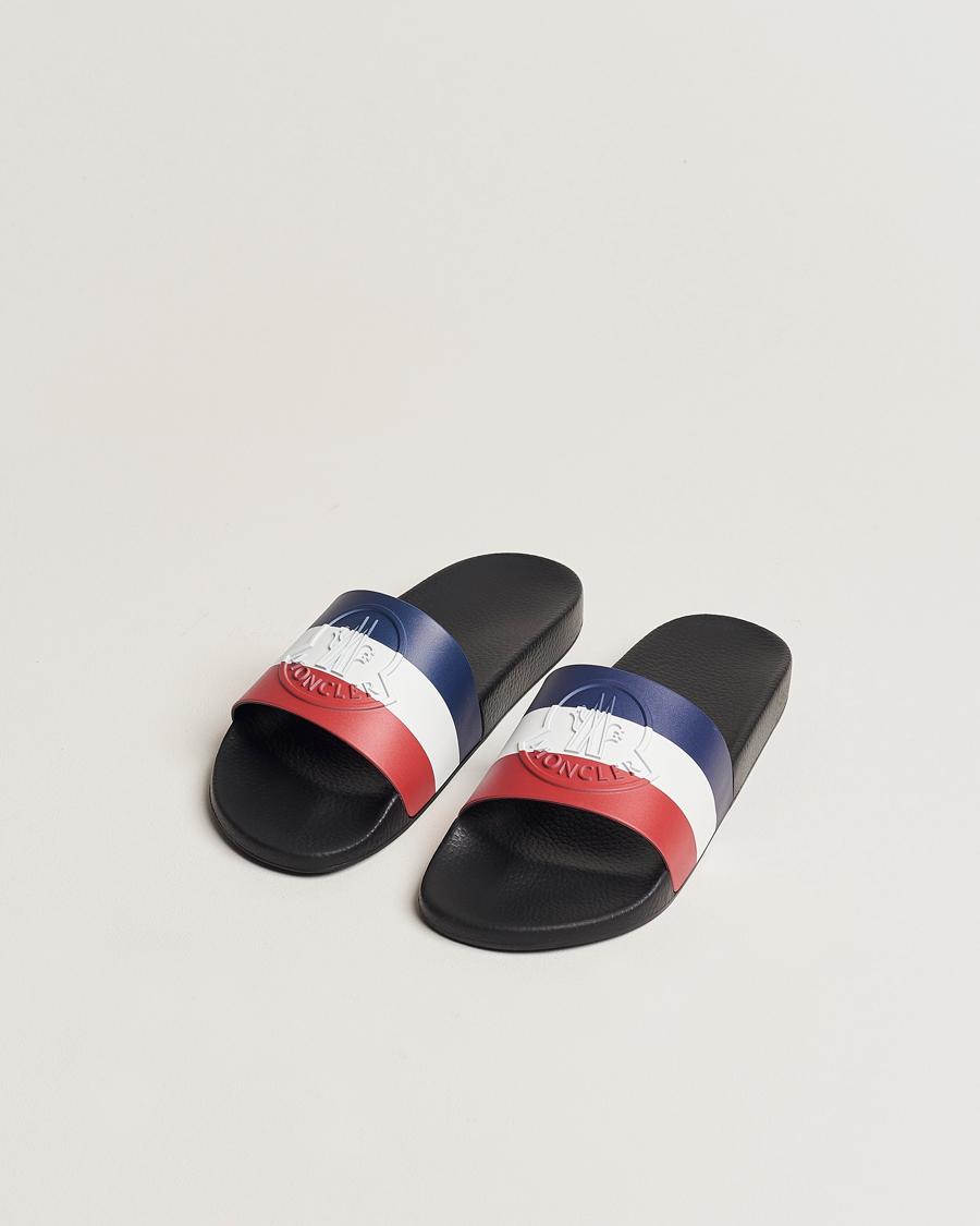 Mies | Moncler Basile Slides Black | Moncler | Basile Slides Black