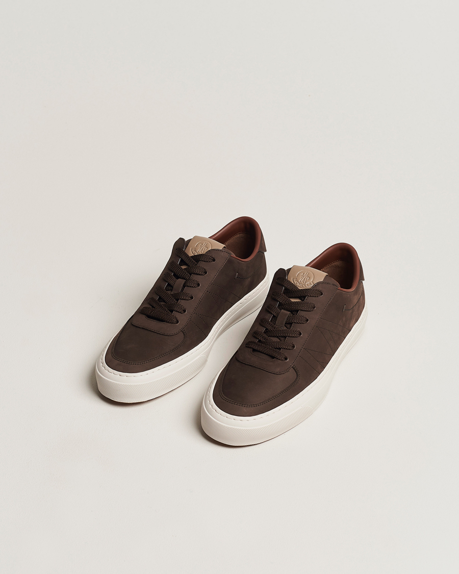 Mies | Moncler Monclub Low Sneakers Dark Brown | Moncler | Monclub Low Sneakers Dark Brown