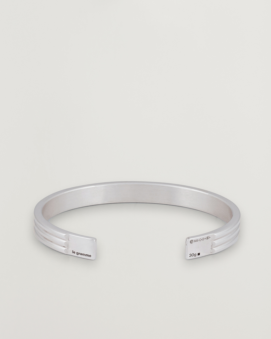 Mies | LE GRAMME Godron Braclet Sterling Silver 30g | LE GRAMME | Godron Braclet Sterling Silver 30g