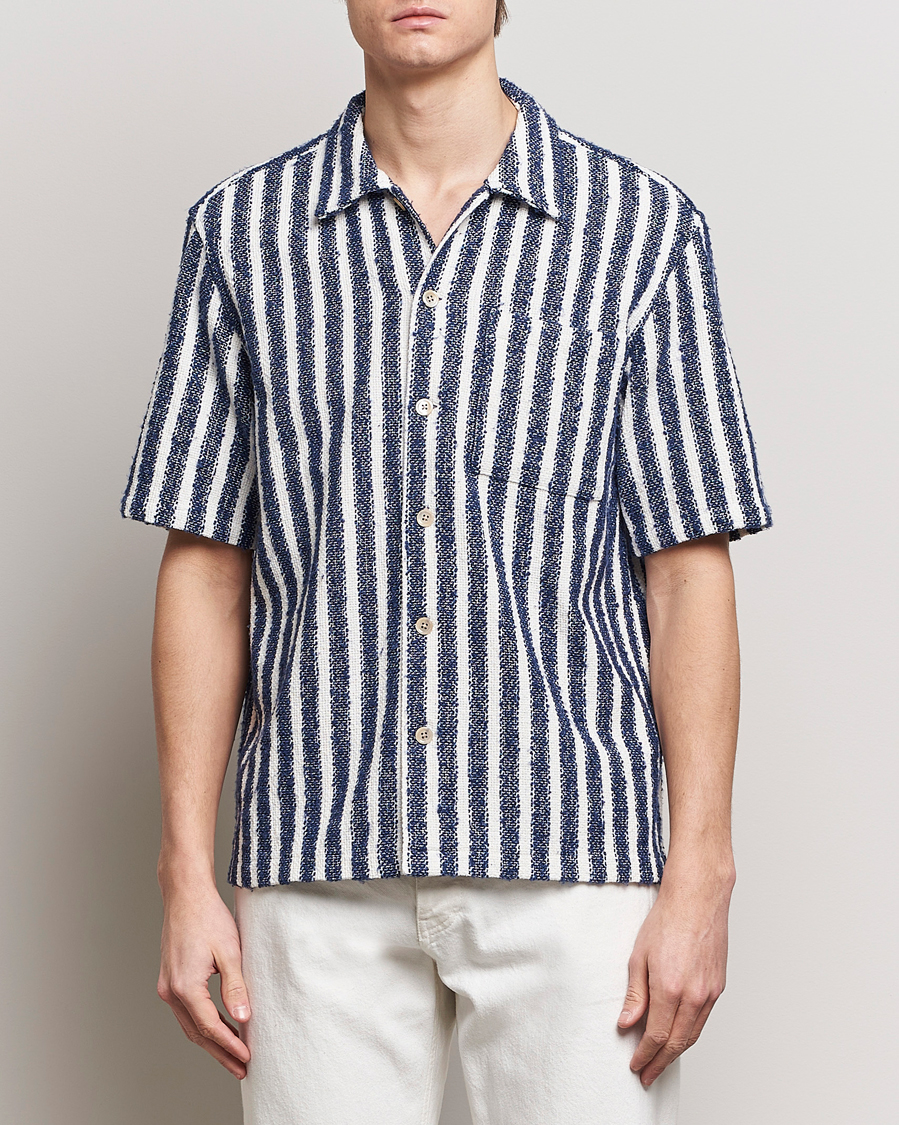 Mies | Kauluspaidat | Sunflower | Spacey Shirt Navy Stripe